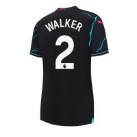 Fotbalové Dres Manchester City Kyle Walker #2 Dámské Alternativní 2023-24 Krátký Rukáv